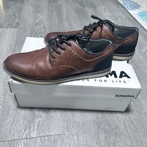Sonoma Men's Brown and Black Oxfords
